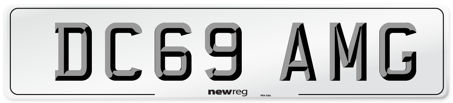 DC69 AMG Number Plate from New Reg